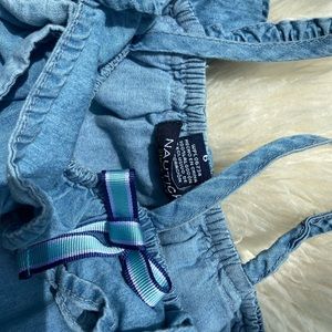 Nautica girls size 6, denim strappy summer dress!
